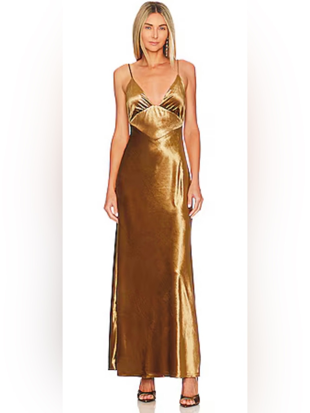 Bardot Capri Marigold Velvet Slip Dress
Spaghetti Straps Women's Dress Sz S A3